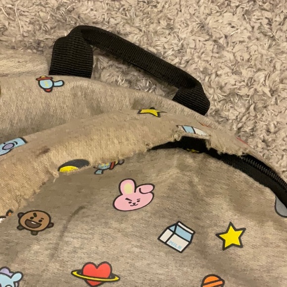 BT21 Grey Pattern Backpack - Picture 6 of 8